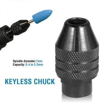 Mini Universal Drill Chuck Converter Võtmeta avamis-Quick Change Adapter 0.4-3.2 mm Mini Drill Bit Padrunid Adapter Graveerija Tarvikud