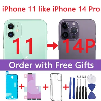 DIY tagakaas Eluaseme 11 14 Pro Aku Tagasi Lähis Raami Asendaja 11 Nagu 14 Pro Korpus, 11 Kuni iPhone 14 Pro