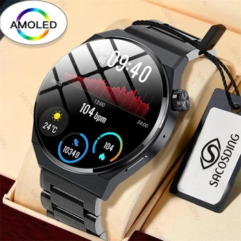 NFC Mehed Smart Watch AMOLED Ekraani Vaadata, Bluetooth Kõne SmartWatch Meeste Veekindel Sport Watch Mees Fitness Käevõru Huawei 8