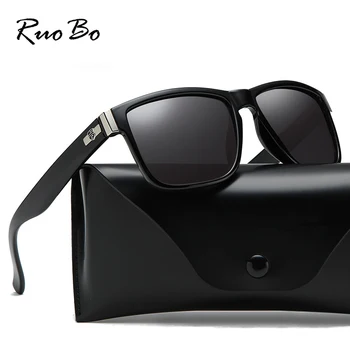 RUOBO Brändi Klassikaline Disain Mehed Polariseeritud Peegel Sunglasse Sõidu Kalapüügi Spordi Prillidega Mees TR90 Jõllitama UV400 Gafas De Sol 13