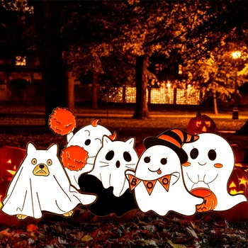 Happy Halloween! Vaimu Emailiga Pin-Jube Armas Sõidavad Vaimu Prossid Boo Kõrvits Goth Pääsme Pinback Nupud Lisaseadmete Hulgimüük 8