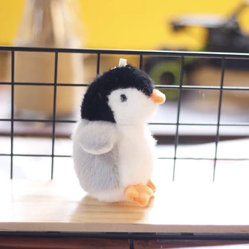 Mini 3D Silmad Palus Ripats Pehme Lihtne Ripub Armas Pingviin Palus Võtmehoidja Kott Tarvikute 1tk 4