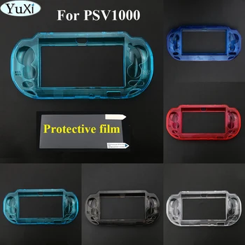 YuXi Läbipaistev Selge Raske Juhtumi Kate Shell Naha Sony Psvita PS Vita PSV 1000 Crystal Case + kaitsekile