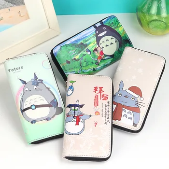 Cartoon meeste ja naiste vaba aja veetmise pika lukuga rahakott Anime Minu Naaber Totoro Cosplay Pikk PU rahakott 2