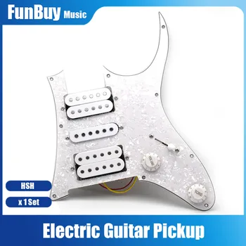 Electric Guitar Pikap HSH Kitarri Humbucker Pickup Prewired Kitarri Pickguard Pikap Electric Guitar 16