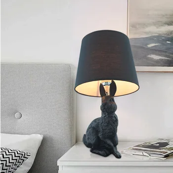 Põhjamaade LED Tabel Lamp Ameerika hollandi Loomade Tabel Tuled Magamistoa voodi kõrval Lamp Vaik Küülik Tabel Lamp sisevalgustus WF1024 10