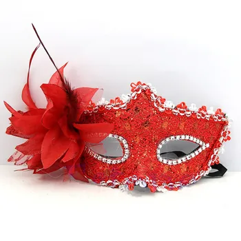 Partei Silmade Mask Sulg Pits Lill Masquerade Palli Karneval Seksikas Kostüüm Multi Värv Printsess Mask Halloween Mask 15