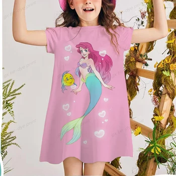 Disney Merineitsi Ariel Princess T-särk, Kleit Elegants Kawaii Ookeani Väike Merineitsi Printsess Cartoon Tütar Sea Kleidid 10