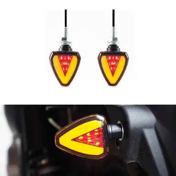 2tk Mootorratta LED suunatule Indikaator Nurgas Lamp Led Rooli Keerata Tuled Blinker Moto Tarvikud Hot Müük 4