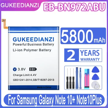 GUKEEDIANZI Samsung EB-BN972ABU 5800mAh Samsung Galaxy Märkus 10+ Note10Plus Lisa 10 Pluss Aku, Akud + Tasuta Tööriistad
