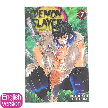 1 Raamat Jaapani Anime Demon Slayer Kimetsu Nr Vol 7 Noorte Manga Raamatu Inglise Koomiksiraamat Komplekt 1