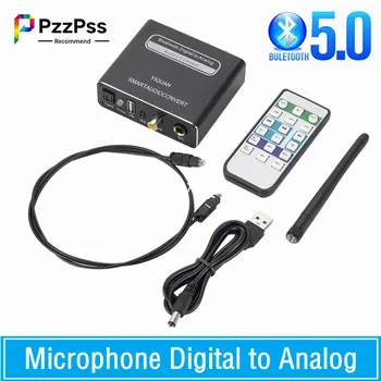 PzzPss 5.0 Bluetooth Ühilduvate DAC-Digital to Analog Audio Converter-Adapter Taasesituse Mikrofon, pult Audio Decoder 8