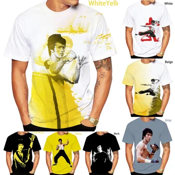 Uusim Mood 3D-Printimine Kung Fu Bruce Lee T-Särk Lahe Lühikese varrukaga, kanna T-Särk Kuumad Mehed/Naised tshirt Unisex Suvel Tees 15