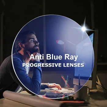 1.61 1.56 1.67 Photochromic Progressiivne Anti-Sinine Multifocal Lugemise Prillid Läätsede Näha Kaugele ja Lähedale Värvilised Läätsed Silmad