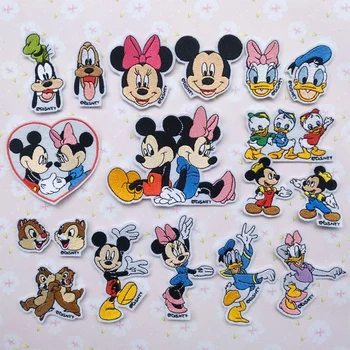 Disney cartoon cartoon vibu Minnie piilupart Donald Tikitud armas Plaastrid Riided Raud Plaastrid Rõivaste Kaunistamiseks Riie