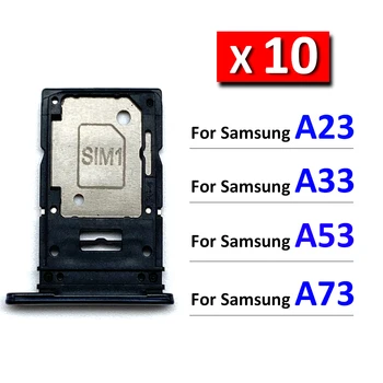 10tk/Palju, Originaal Samsung Galaxy A23 A33 A53 A73 5G Mikro -, Nano-SIM-Kaardi Hoidik aluse Pesa Omanik Adapter, Pistikupesa 3