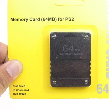 Sest PS2 mängukonsooli 64M Mälu Kaardi Mängimine Andmete salvestamine Memory Expansion Kaardid Sony Playstation 1 PS2 Must Mälukaart