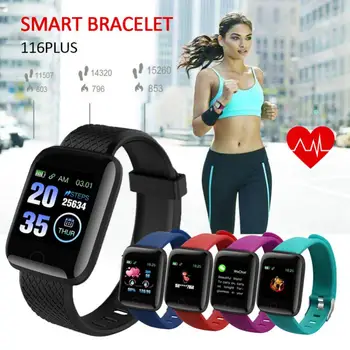 116 Pluss Smart Watch Mehed Naised vererõhku Jälgida Veekindel Tracker Käevõru Südame Löögisageduse Smartwatch Android ja IOS
