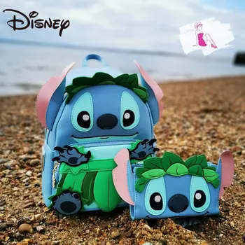 Disney Loungefly Lilo ja Stitch Piste Piste Rahakott Seljakott Kooli Kotti Meeste ja Naiste Vabaaja Kott Kooli Seljakott 7