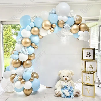 Lateks Õhupallid Vanik Arch Komplektid Pulm Õnnelik Sünnipäeva Arche Ballon Anniversaire Globos Welcome Baby Shower Teenetemärgi 5