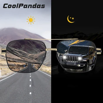 CoolPandas 2022 Uus Disain Kvaliteetsed Päikeseprillid Meestele, Naistele Polariseeritud Photochromic päikeseprillid Square Retro Prillid UV400