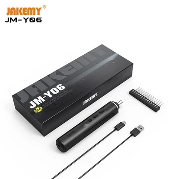 JAKEMY JM-Y06 Smart Täpsusega Elektriline Kruvikeeraja Kaasaskantav Mini Riistvara Tööriista Komplekt USB Laadimiseks Sülearvuti Telefon DIY Remont 3