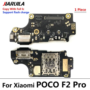 10tk/Palju, Laadimine USB Pordi Juhatuse Flex Kaabli Ühenduspesa Osad Xiaomi Poco F2 Pro Mikrofoni Moodul 5