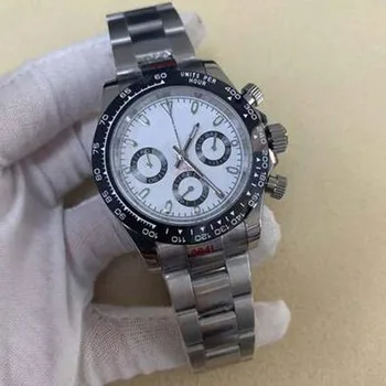 Stiilne, Elegantne Sapphire Käekell VK63 Liikumise Quartz Watch Roostevabast Terasest Chronograph Meeste ja Naiste Quartz Watch 40mm