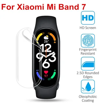 8pcs/palju Screen Protector Hüdrauliline Film Xiaomi Mi Band 7 kaitsekiled Miband 7 Selge pehme Läbipaistev Full Cover Uus