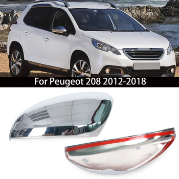 Sest Peugeot 2008 14-18 Jaoks Citroen C3 C4 CACTUS 18-20 Kroom Peegli Kate tahavaatepeeglit Külje Ukse Peegel ühise Põllumajanduspoliitika Teenetemärgi 16075120VG 9