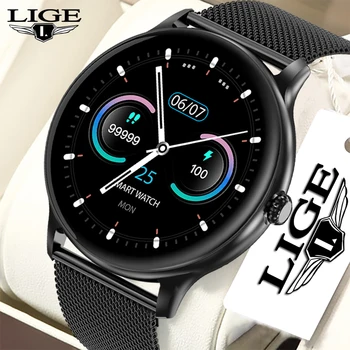 LIGE Smart Watch Mehed Naised Bluetooth Kõne smartwatch Mees, Sport Fitness Tracker Veekindel LED Full Touch Screen Android ja ios 15