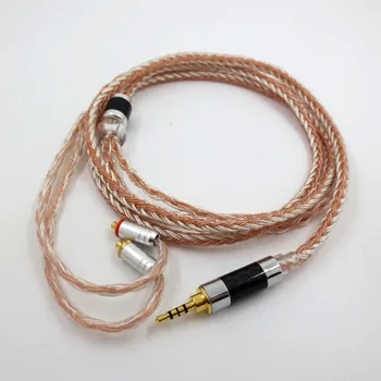 16 core hõbetatud hübriid MMCX audio kaabel SHURE SE535 N3AP Kõrvaklapid Uuendada 4.4 mm Tasakaalustatud Pistik HiFi kõrvaklapid 9