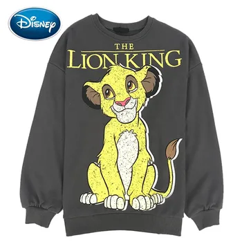 Disney Dressipluus Lion King Kuningas Džungel Simba Peace Kirjaga Prindi O-Kaeluse Harajuku Pikad Varrukad Naiste Vabaaja Lahti Ülevalt 13