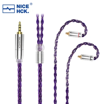 NiceHCK PurpleSE HIFI Kaabel Imporditud 8 Core FURUKAWA Vask Audio Core 3.5/2.5/4.4 mm MMCX/0.78 mm 2Pin Jaoks Topaas Shimin Li Mele 4