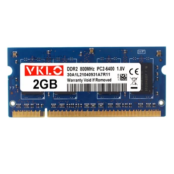 20 GB(2GBX10) PC2-6400S DDR2 800MHz 204pin 1.8 V Sinine SO-DIMM RAM Sülearvuti Mälu Hulgi hind 2