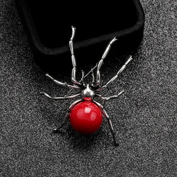 Lõbus ja loominguline metallist spider sõle mantel riided pin-putukas prossid kingitus 1