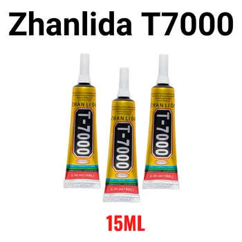 15ML 1/2/3 Tk Zhanlida T-7000 Black Kontakt Liim LCD Ekraan Raami Mobiiltelefoni Ekraani Nippi Klaasi Liimimine Remont Liimi 3