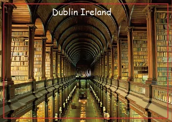 Galerii Vana Raamatukogu at Trinity College Dublin Reisi Külmkapi Magnetid 20575 Ristküliku 78*54mm 7