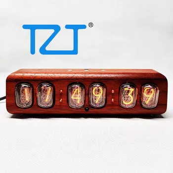 TZT Nõukogude 12 Kuma Toru Kell Bluetooth Nixie Tube Clock Elektrooniline Äratuskell Koos täispuidust Shell Rosewood/Pähkel/ 10