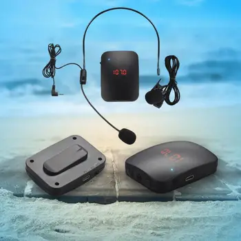 Juhtmeta FM-Raadio Saatja Peakomplekti Krae-Giid Bluetooth mikrofon kõne võimendi korduva Megapho 4