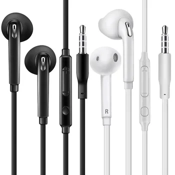 10-20pcs EG920 3,5 mm-kõrva S6 Kõrvaklapid Kõrvaklapid koos Mikrofoniga Kõrvaklapid Samsung Galaxy S5 s6 S7 S8 S9 Peakomplekt 7