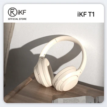 iKF T1-Juhtmeta Bluetooth-Kõrvaklapid Kõne Müra Tühistamises Juhtmega Peakomplekt Bass Stereo Heliga Mäng Režiimis 50 Tundi kasutusaeg 3