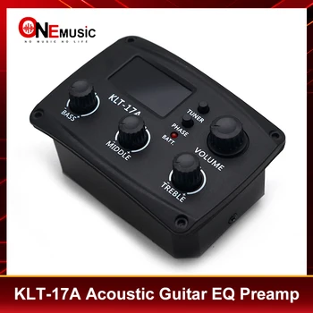 KLT-17A Akustiline Kitarr EQ Preamp 70*48mm koos Digitaalse Procedding Tuuner 3 Band EQ Ekvalaiser koos Tuuneri Kitarr Maastur 3