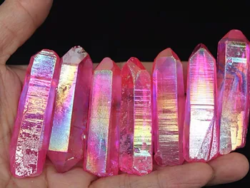 137g 7tk vikerkaar aura quartz crystal vismut, titaani, räni Näidis 4
