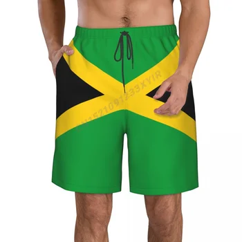 Suvine Meeste Jamaica Lipu Rand Püksid Püksid Surfamine M-2XL Polüester Supelrõivad Töötab 15