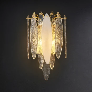 LED Postmodernistlik Klaas Raud Värviline Disainer LED Lamp, LED Valgus Seina lamp Seina Kerge Seina Sconce Eest Magamistuba Koridor 14