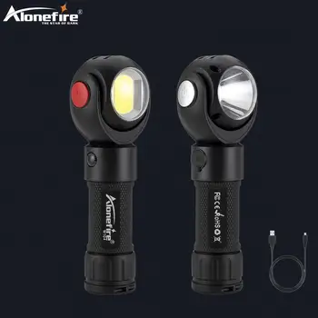 AloneFire W104 LED-töövalgustus Micro-USB Laetav Taskulamp COB LED taskulamp Magnetic Base Valgustus Kontroll Lamp