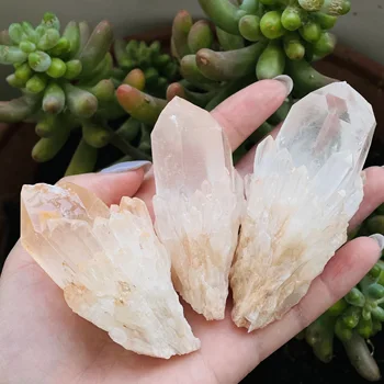 Ilus Aura Quartz Crystal Titaan Vismut, Räni Klastri Looduslikud Mineraalid