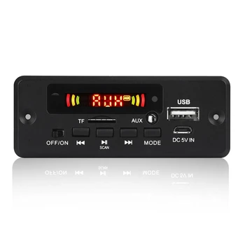 Kuum 2X3W Võimendi MP3 Dekooder Juhatuse 12V Bluetooth-5.0 30W Auto FM-Raadio Moodul Toetab TF USB AUX 7