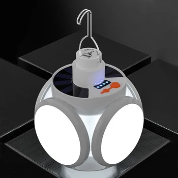 Väljas Matkamine Telk LED Solar Lamp Jalgpall Lamp Helgiheitjad USB-KS Laetav Kaasaskantavad Laterna Avarii Öö Lamp 15